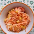 El cooksnap de Genis Parra cuando hizo Ensalada de zanahoria, choclo y cherrys.