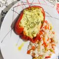El cooksnap de Manuel Morales cuando hizo Morrones rellenos vegetarianos.