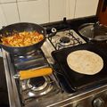 El cooksnap de Adrián Cardinali cuando hizo Relleno para Tacos de Pollo.