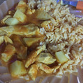 El cooksnap de Ilse M. cuando hizo Pollo entomatado con papas y arroz rojo.