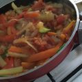 El cooksnap de Adela Ibañez cuando hizo Verduras salteadas con salsa soja y jengibre.