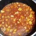 El cooksnap de Gabriela lucia cuando hizo Guiso de fideos con carne.