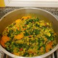 El cooksnap de feliykmi cuando hizo Lentejas con espinacas.