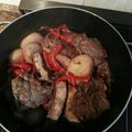 El cooksnap de Adriana Andrea Marchena cuando hizo Carne con papas al vino tinto.