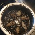 El cooksnap de José Luis Martínez Rodríguez cuando hizo Chipirones rellenos en su tinta con arroz blanco.