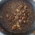 El cooksnap de Francisco José Merino Pastor cuando hizo Arroz negro con sepia y gambas.