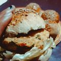El cooksnap de Génesis cuando hizo Hamburguesa de garbanzos.