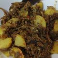 Cooksnap lieysyaa semasa beliau membuat Sambal Bilis Kentang.