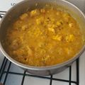 El cooksnap de Alejandro Demoor cuando hizo Arroz con pollo y azafrán.