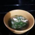 El cooksnap de Ruth Ruiz cuando hizo Sopa de Espinacas con Papa y Champiñones.