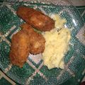 El cooksnap de Yaamii Vera cuando hizo Alitas de pollo fritas con puré.