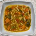 El cooksnap de Elena cuando hizo “Potaje “ de alubias blancas con verduras.