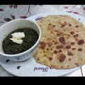 Maha Faraz's cooksnap of when they made Sarso ka Saag or Makkai ki roti.