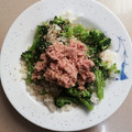 El cooksnap de Pepe López cuando hizo Ensalada de brócoli con arroz y atún.