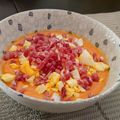 El cooksnap de Adrian Bolper cuando hizo Salmorejo de Mango a la Mambo de Cecotec.