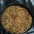 El cooksnap de Yessika Perez cuando hizo Espaguetis con atún y limón.