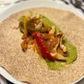 El cooksnap de Marieta cuando hizo Fajitas de pollo.