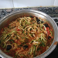 El cooksnap de Maricarmen cuando hizo Calabacín a la puttanesca.