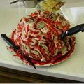 El cooksnap de Judelsy Chirinos cuando hizo Tarta Cerebro.