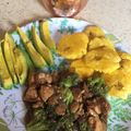 El cooksnap de Kiara Martinez cuando hizo Pollo con brocoli estilo oriental.