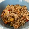 El cooksnap de Angie Heredia cuando hizo Bowl de quinua con vegetales🥒🌶️🧅crocantes...!.