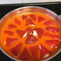 El cooksnap de David cuando hizo Pimientos del piquillo rellenos de bacalao con salsa de pimientos.