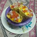 Rekha Ramchandani's cooksnap of when they made પાપડ કોન ચાટ.