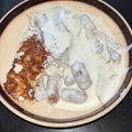 El cooksnap de Susanna Del Carmen Gil cuando hizo Patatas Foster's con salchichas de pollo en la cecofry 4D.
