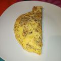 El cooksnap de Constanza cuando hizo Omelette (Jamón y Queso).