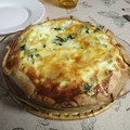 El cooksnap de Irene Marina cuando hizo Quiche de pollo y espinacas.