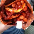El cooksnap de Esther Soto cuando hizo Tostilocos.