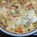 El cooksnap de Carolina Vendrame cuando hizo Tarta de pollo y champignon.
