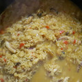 El cooksnap de Vane Campos cuando hizo Arroz con mariscos.