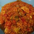 El cooksnap de María García cuando hizo Quinoa guisada con pollo y brocoli.