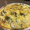 El cooksnap de Greta Berrocal cuando hizo Tortilla de bacalao con alcachofas.
