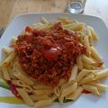 Cooksnap de Flo Le Végane Paresseux sur la recette Penne à la sauce bolognaise vegan