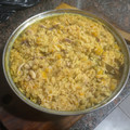 El cooksnap de Victoria H cuando hizo Arroz con calamares.