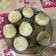 El cooksnap de Bian cuando hizo Bombas de papas con queso azul.