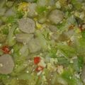 Cooksnap dari Avianzka Galih Prasetya untuk resep Sawi putih puyuh orak arik telur dan bakso
