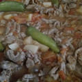 El cooksnap de Berenice Jasso cuando hizo Carne con jitomate y cebolla.