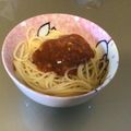 貓熊_湯圓 的 蕃茄肉醬義大利麵 cooksnap