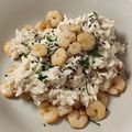 El cooksnap de Daniel González cuando hizo Risotto de limón con avellanas y gambones al whisky.