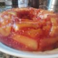 El cooksnap de Juan Luis cuando hizo Torta de manzanas y peras invertida.