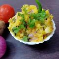 Madhu Jain का कुकस्नैप जब उन्होंने आलू का भरता (aloo ka bharta recipe in Hindi) बनाया था।