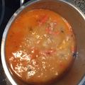 El cooksnap de Marieta cuando hizo Sopa de pescado y fumet de langostinos.