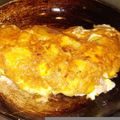 El cooksnap de Rebeca Cantillo Ocampo cuando hizo Omelette de papa, jamón y queso.