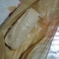 El cooksnap de Grass cuando hizo Tamales de mole improvisados.