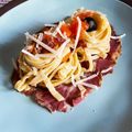 il Diego Gagliardi quando ha preparato Tagliatella simil “ragù” di lonza stagionata