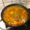 István Szőllősi Cooksnap-ja, amikor elkészítette a(z) Szárzelleres tarhonya leves receptet.