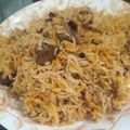 Sadaf Nouman's cooksnap of when they made Beef Biryani.